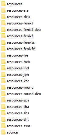 Resource folders with qualifiers